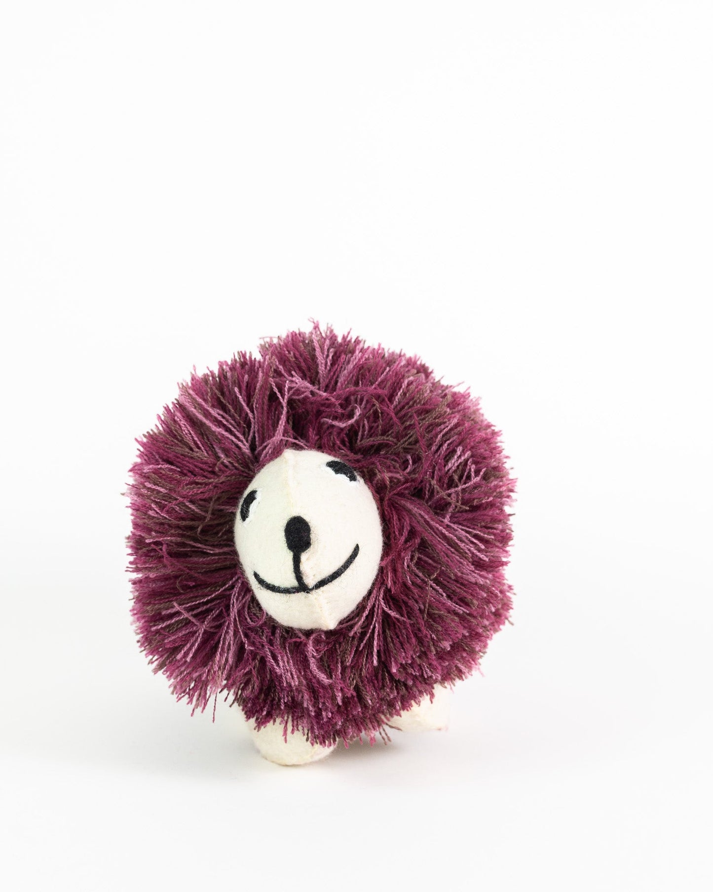 Plum Berry Handmade Plush Stuffed Hedgehog