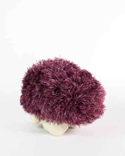 Plum Berry Handmade Plush Stuffed Hedgehog