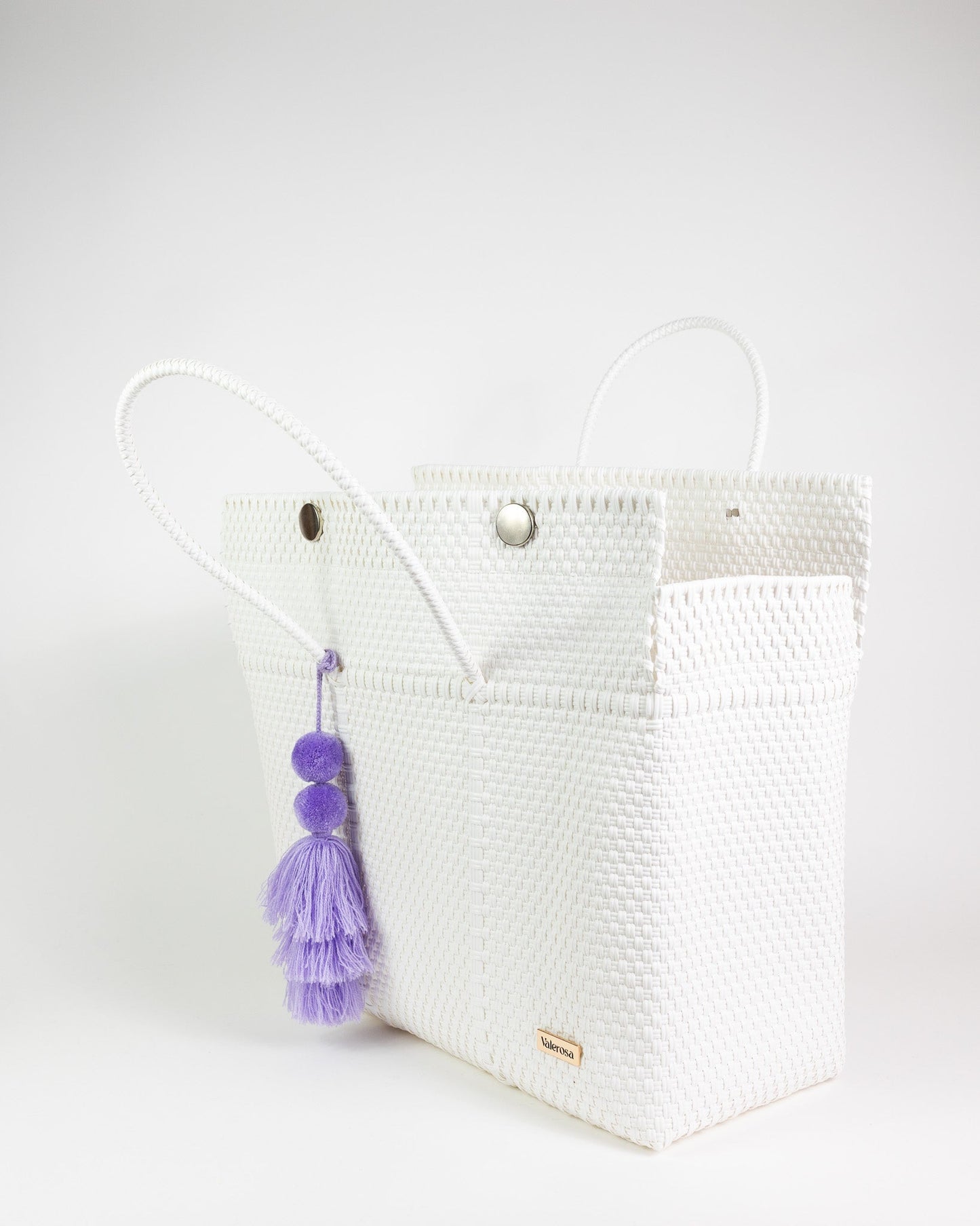 Solid White Overnight Duffel