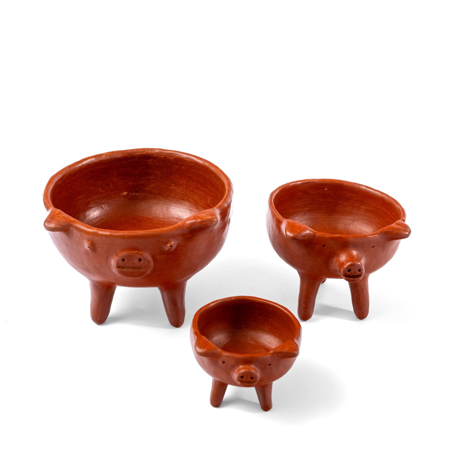 Oaxaca Red Clay Pig Bowl - Marranito Barro