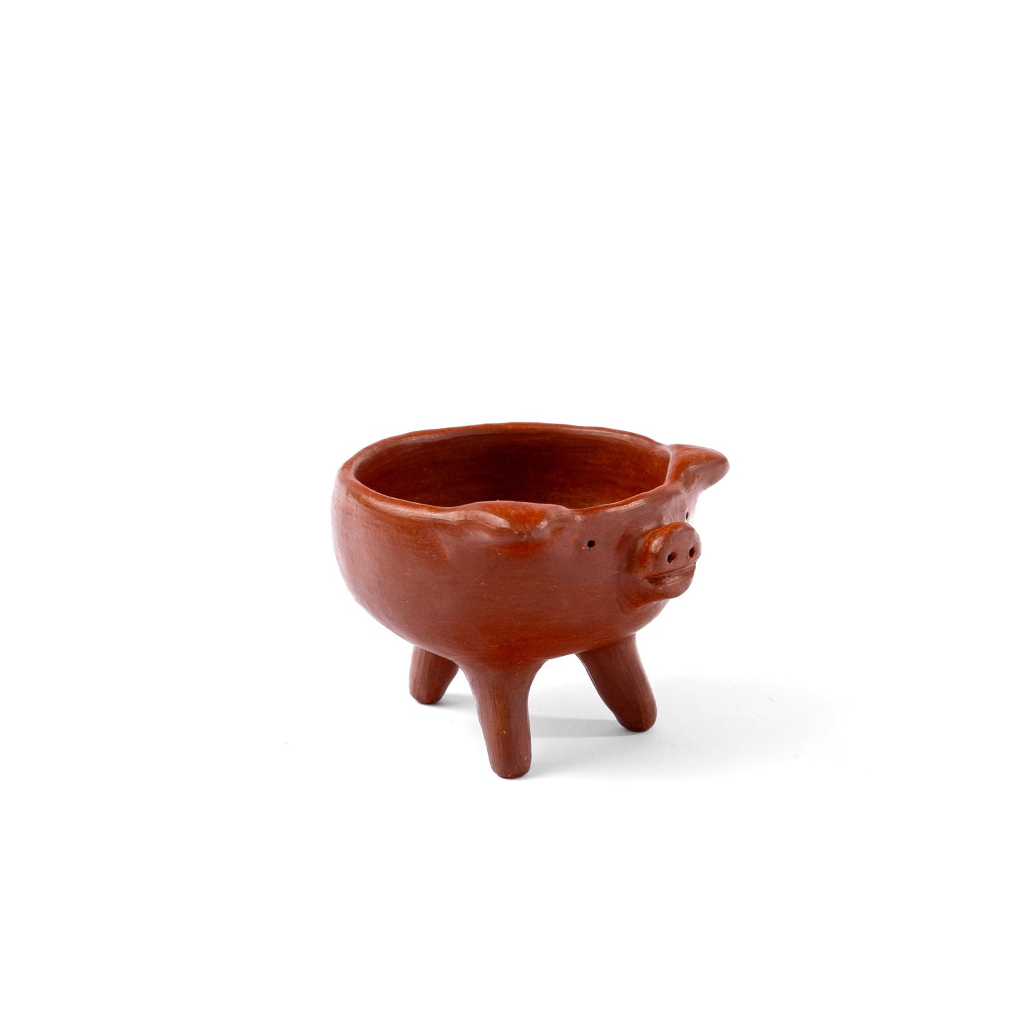 Oaxaca Red Clay Pig Bowl - Marranito Barro