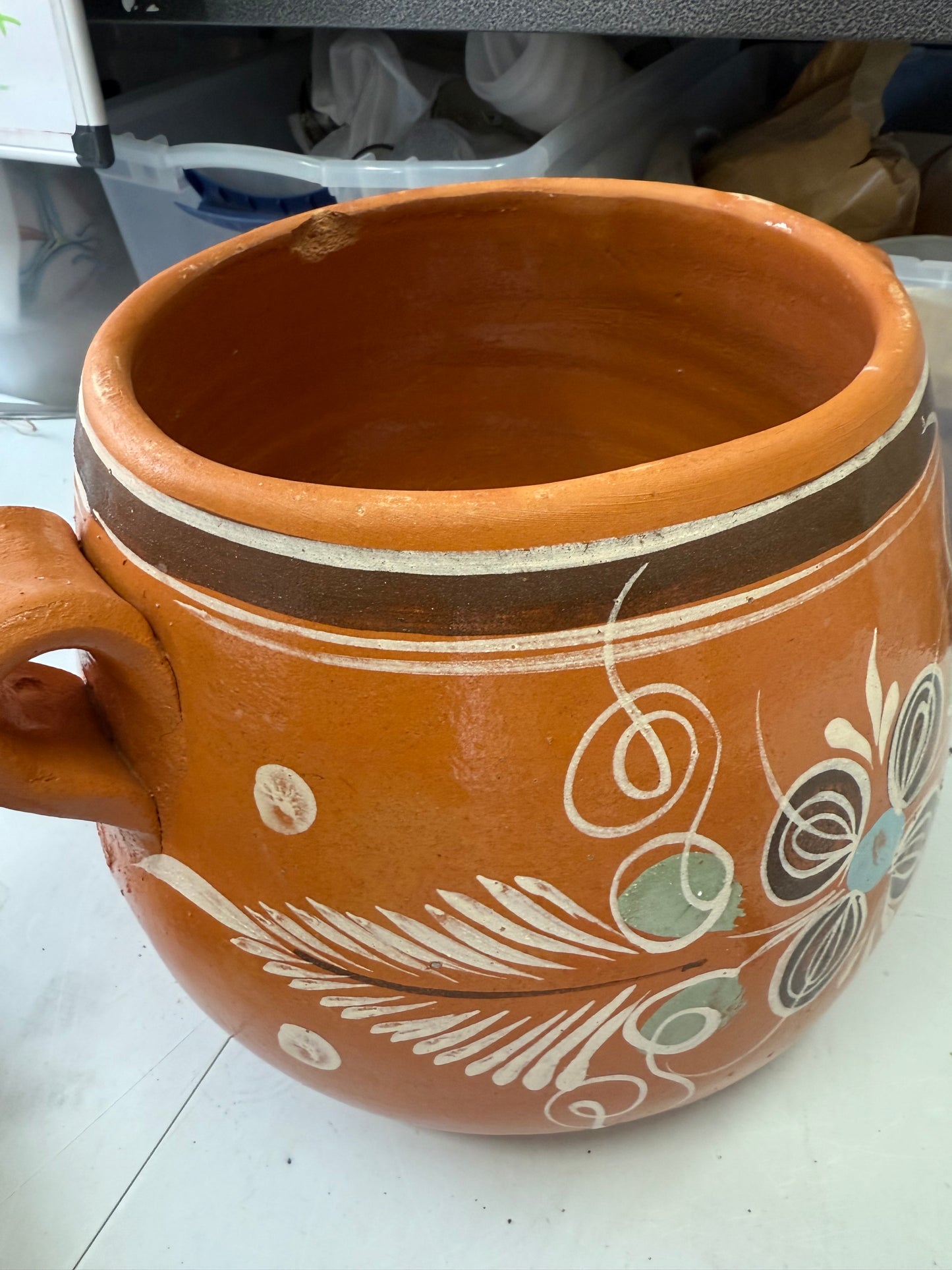 Mexican Cookware Mexican Clay Pot Olla Libre De Plomo Clay Pottery Mexican Clay Bean Pot