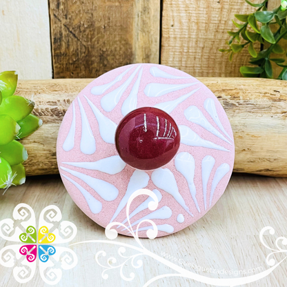Pink Espiga Sugar Bowl
