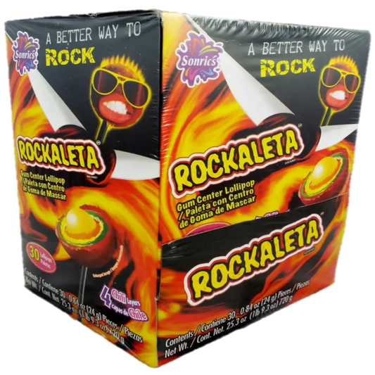 Wholesale Candy Sonrics Rockaleta Display 30 ct