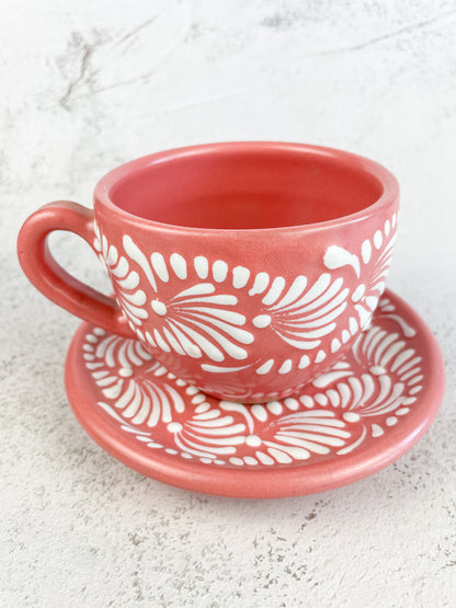 Talavera Mug Talavera Coffee Mug With Plate