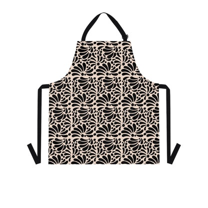 Black Talavera Design Apron - Mandil Talavera Negro