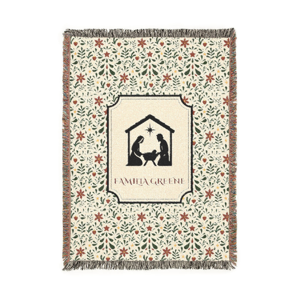 Christmas Blanket Customized Navidad Cobija Talavera