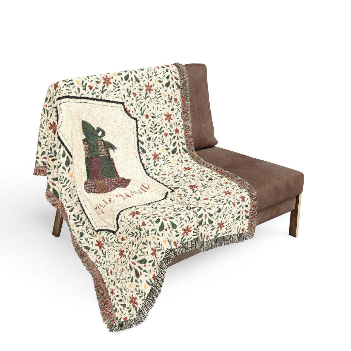 Christmas Blanket Talavera Blanket - Feliz Navidad Cobija Talavera