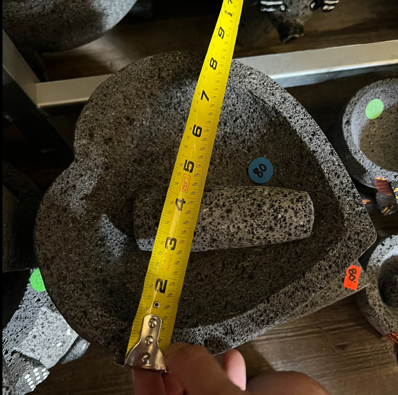 Original Heart Molcajete 100% Volcanic - Molcajete Corazon