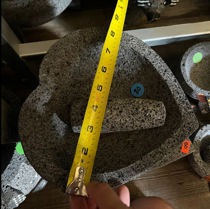 Original Heart Molcajete 100% Volcanic - Molcajete Corazon