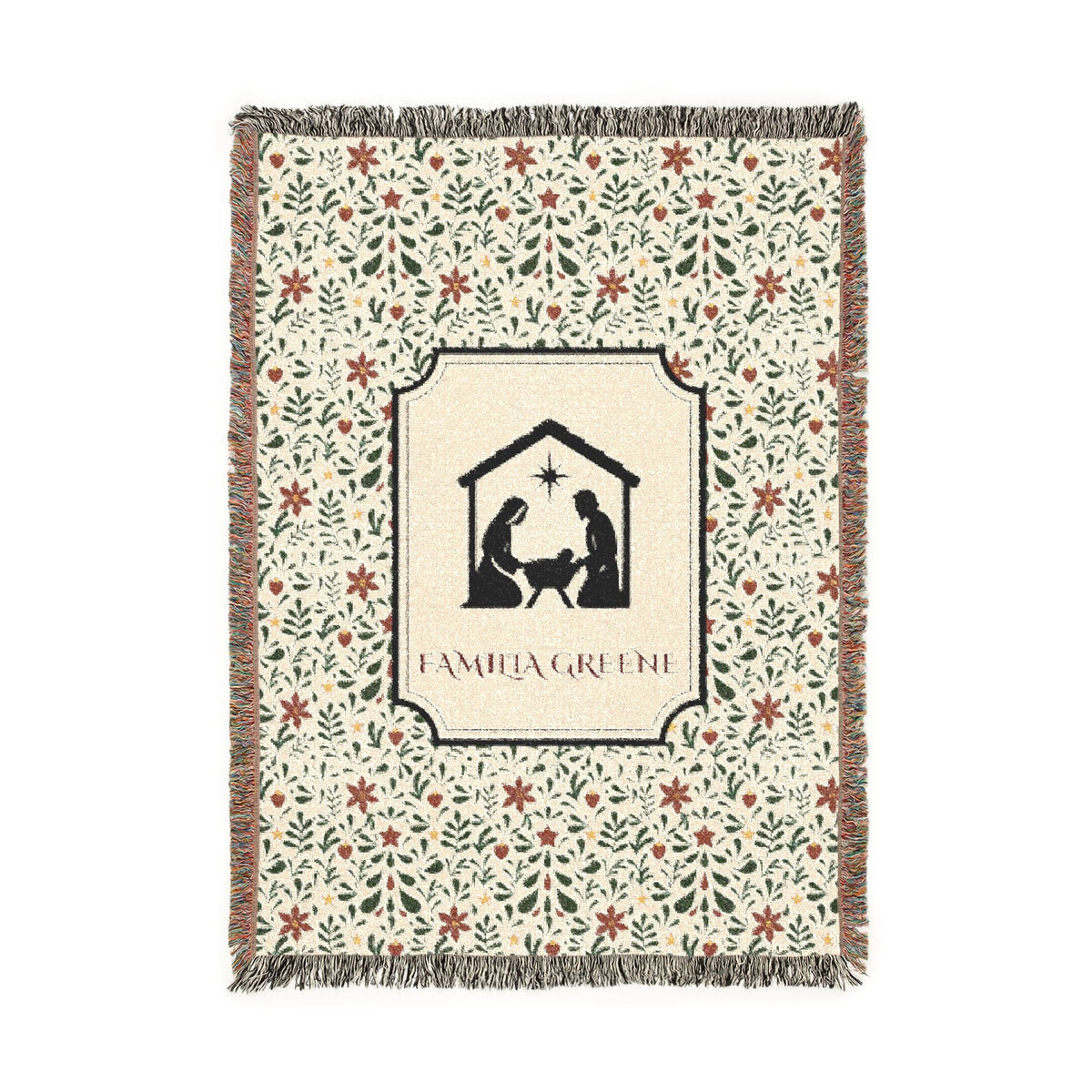 Christmas Blanket Customized Navidad Cobija Talavera