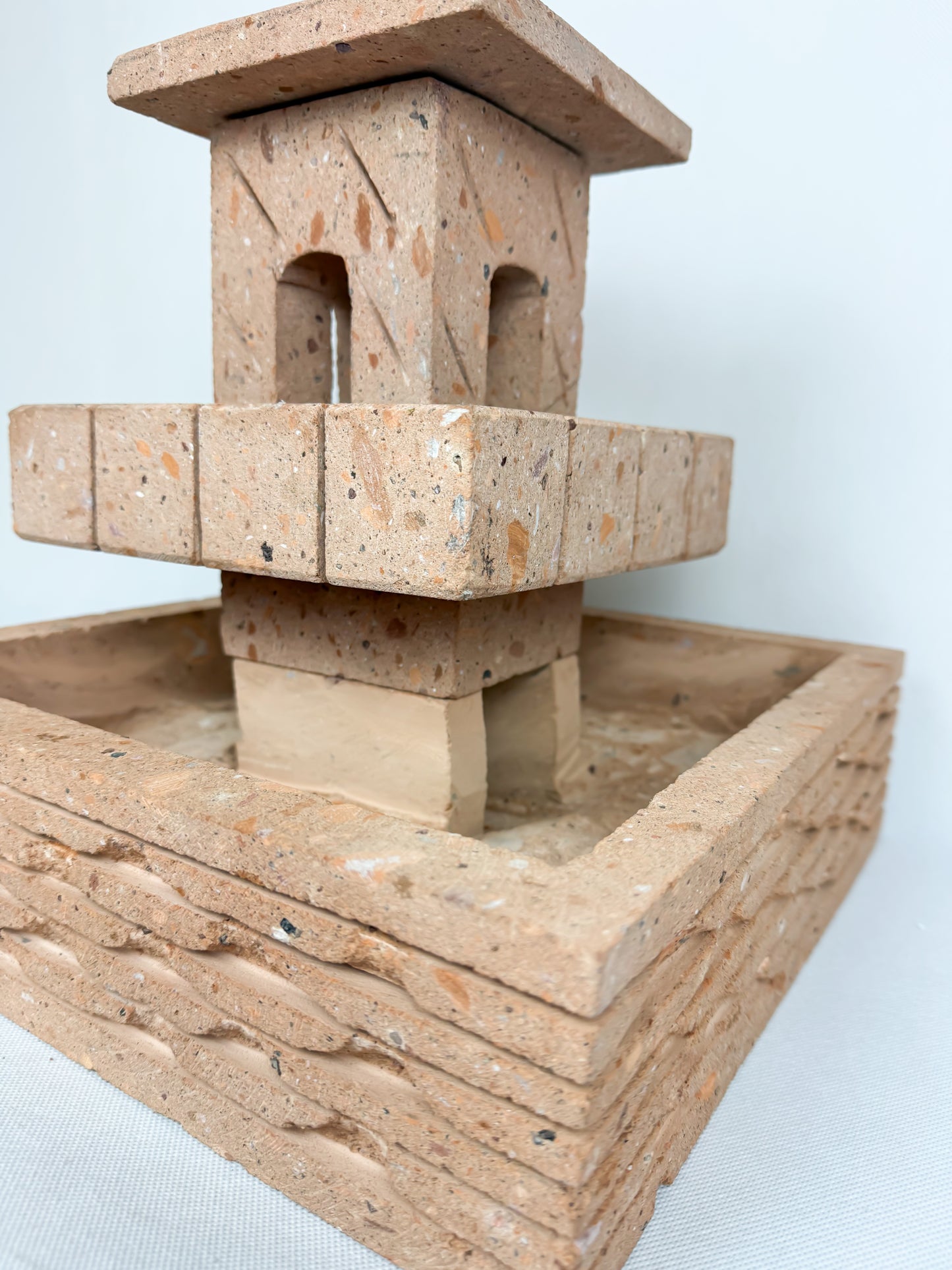 Sandstone Tier Fountain Casita  13"- Fuente Cantera Casita