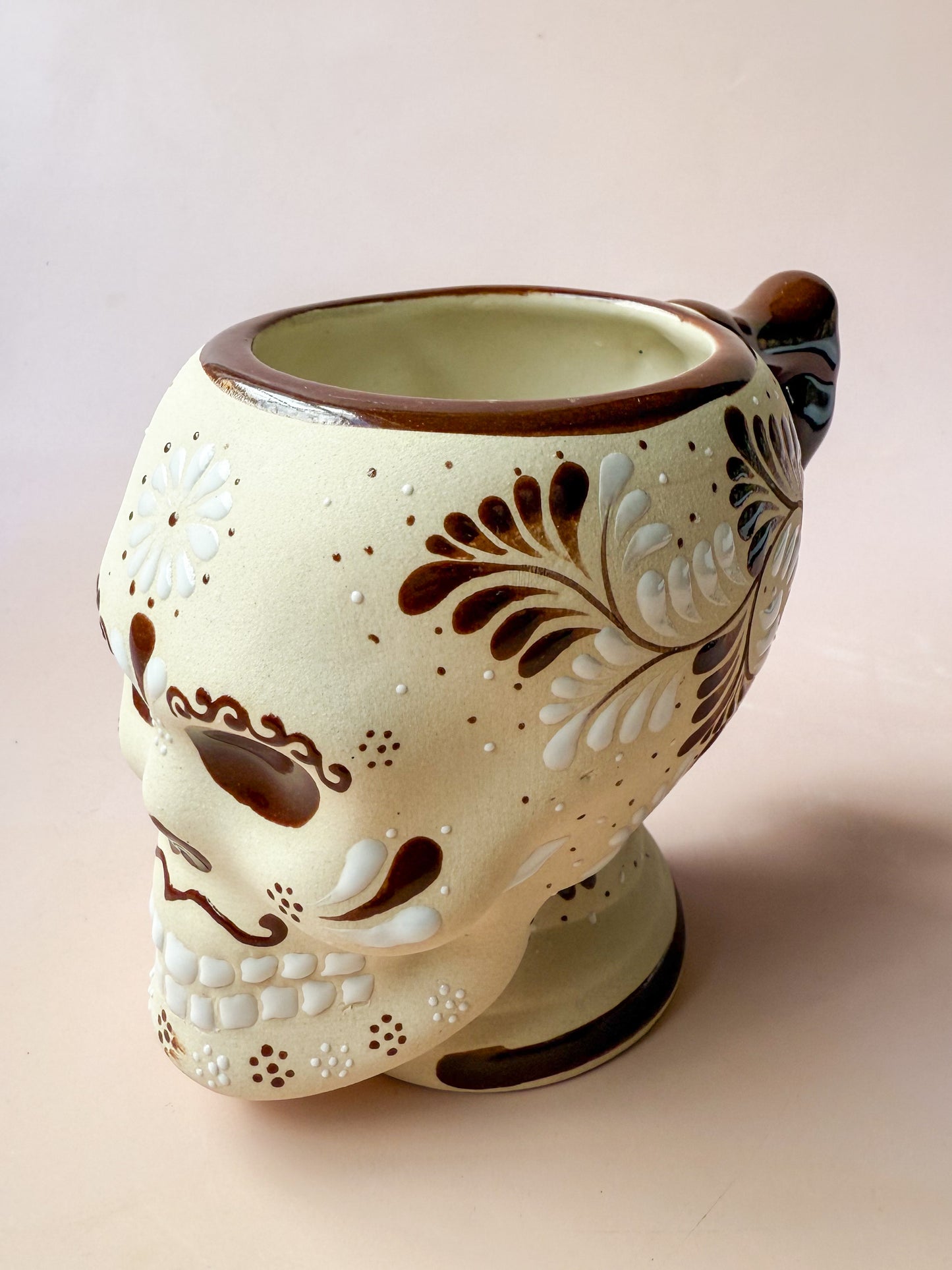 Ceramic Skull Mug Taza Calabera Ceramica