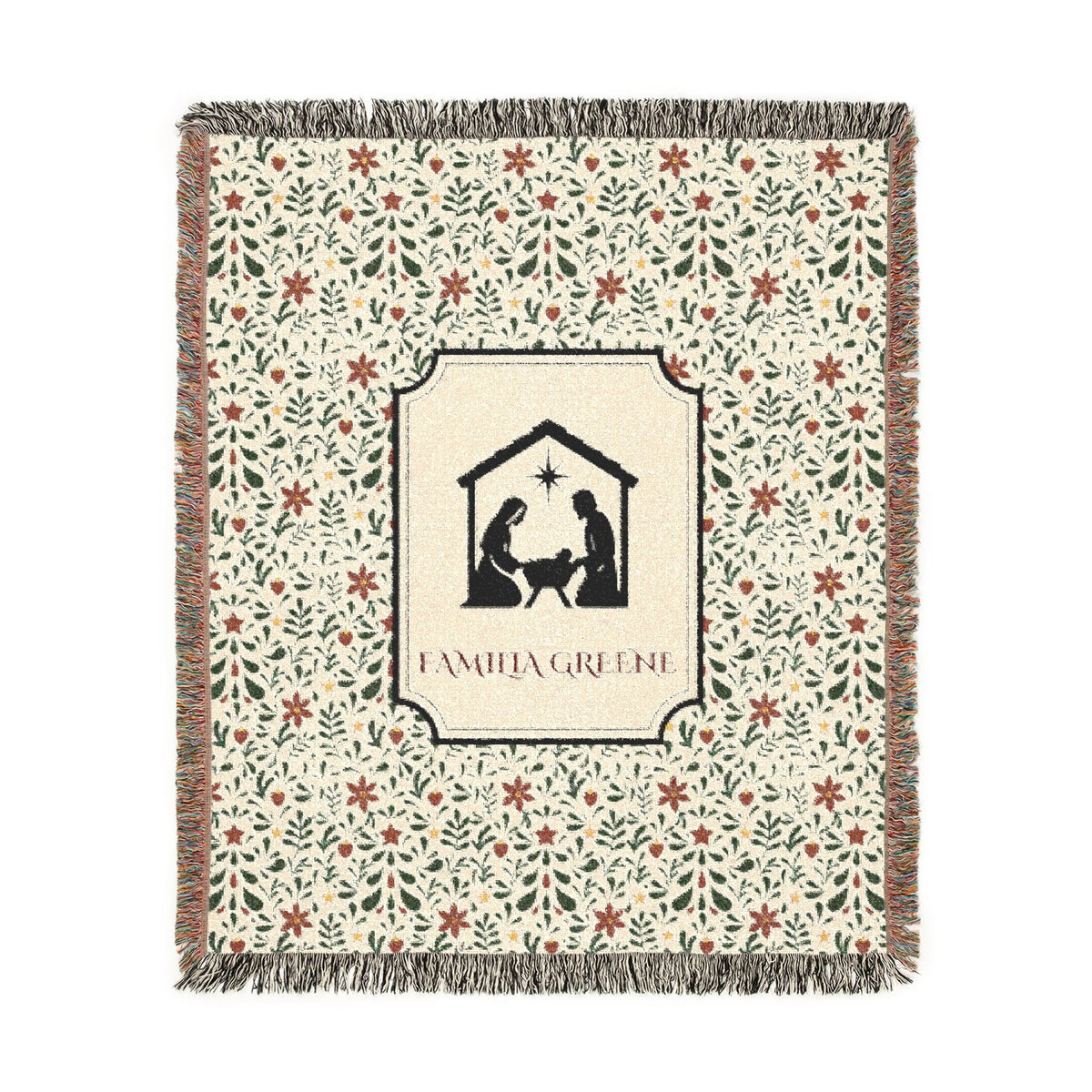 Christmas Blanket Customized Navidad Cobija Talavera