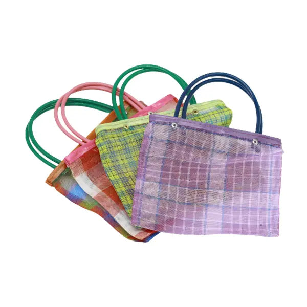 Wholesale 24pc Mesh Mini Bag Asst. Colors 7" x 7"