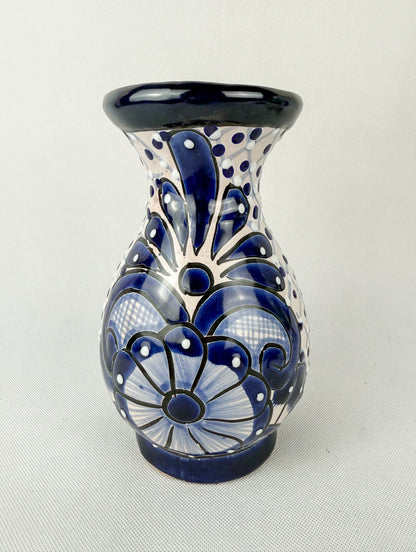 Talavera Flower Vase 10 Inch Flower Vase Mexican Vase Tall Flower Vase Centerpiece