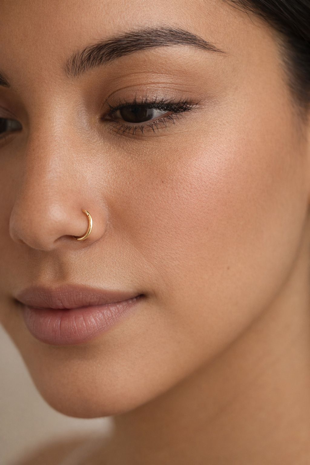 10K Solid Gold Nose Ring 10mm – Anillo Nariz