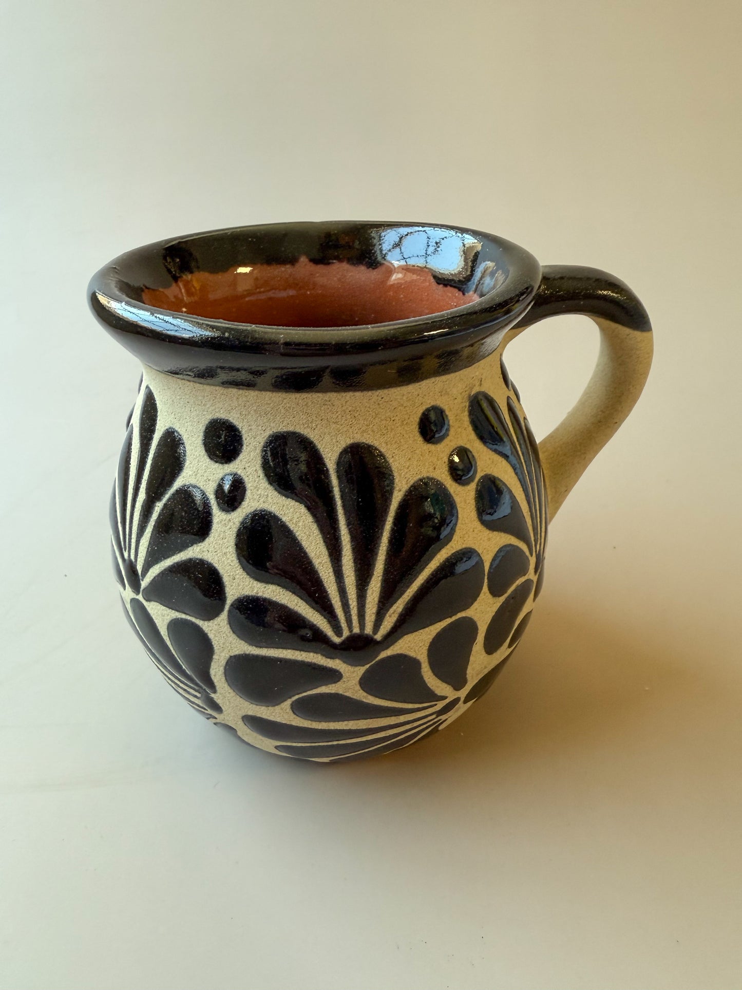 Mexican Clay Mugs Engobe Colorful Tazas De Barro Talavera Coffee Mug