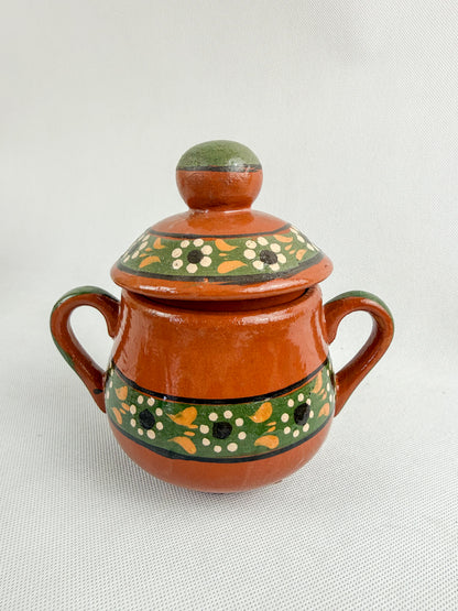Traditional Mexican Tea Pot Set 16pc - Juego de Te Barro