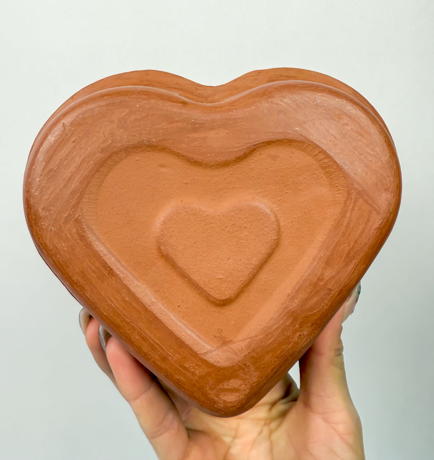 Oaxaca Red Clay Pottery Heart Bowls Mexican Red Clay Pottery Oaxaca Clay Pottery San Marcos Tlapazola Red Clay Pottery