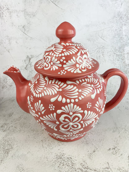 Pink Talavera Kettle Tetera Talavera Large