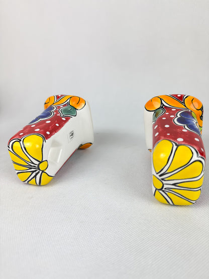 Talavera Bathroom Hardware Set 8pc Wall Mounted Colorful Set de Baño