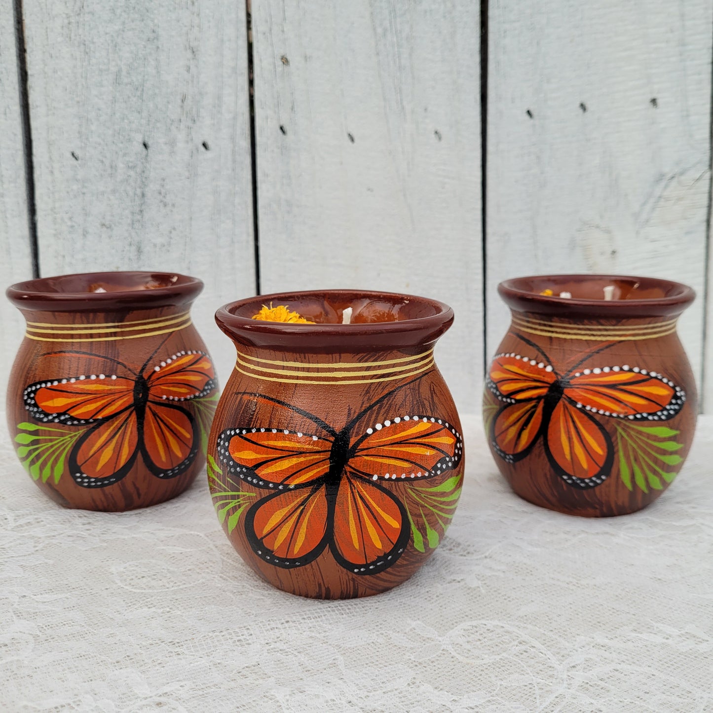Monarch Butterfly Día de los Muertos Candle – PRE ORDER