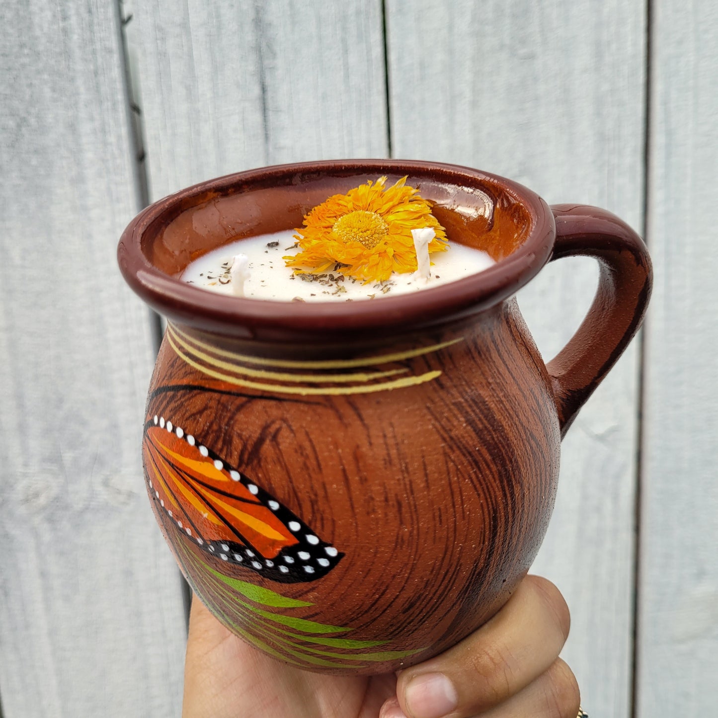 Monarch Butterfly Día de los Muertos Candle – PRE ORDER