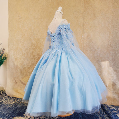K2023- Children's clothing quinceanera dress