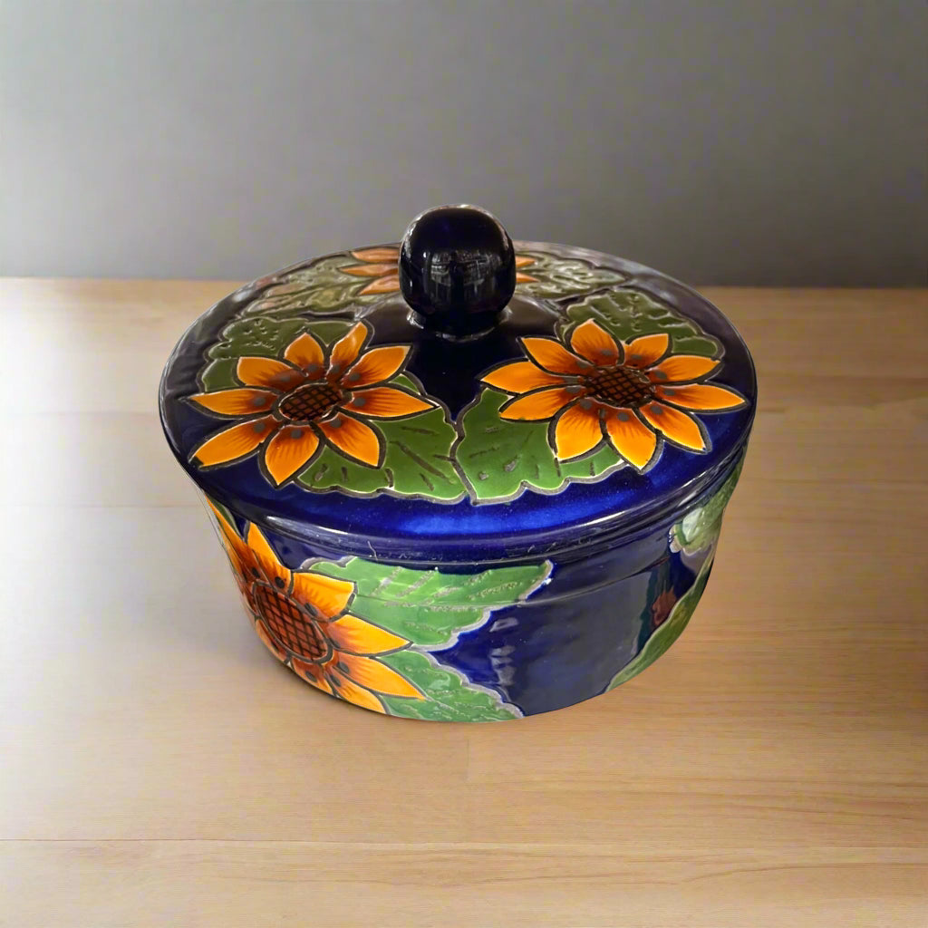 Talavera Tortilla Warmer Sunflower - Tortillero Girasol