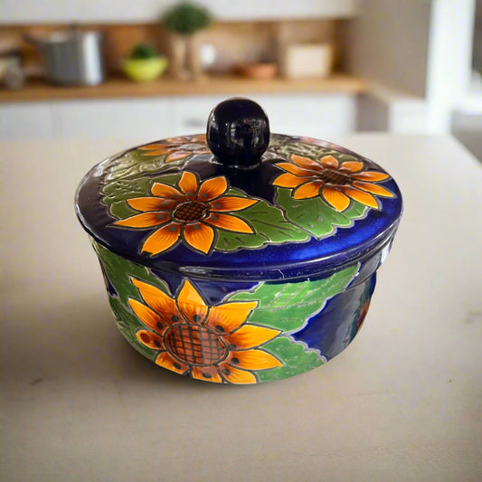 Talavera Tortilla Warmer Sunflower - Tortillero Girasol