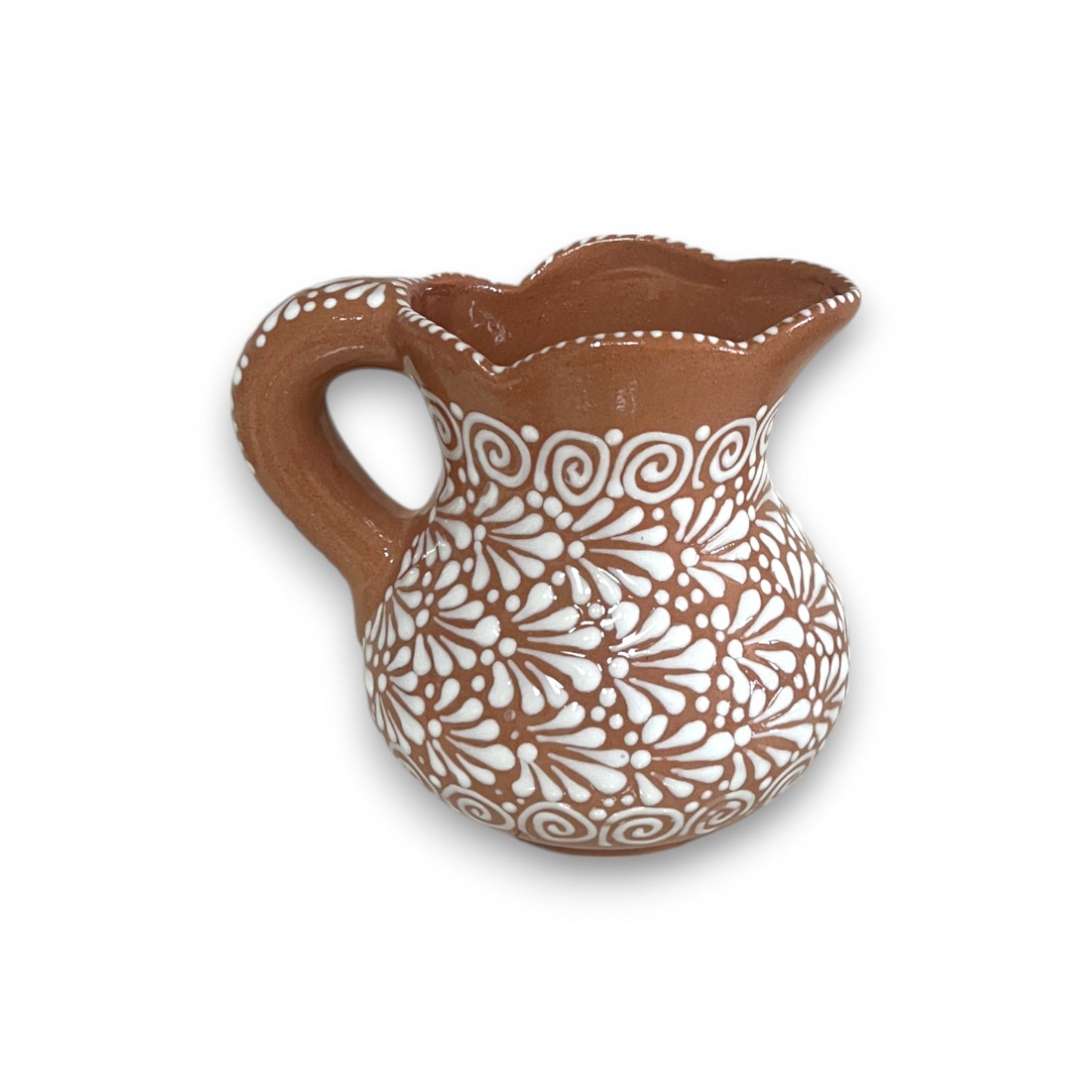 Heart Mug & Pitcher Set | Handmade Mexican Pottery (9-Pieces)