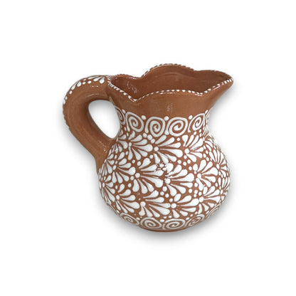 Heart Mug & Pitcher Set | Handmade Mexican Pottery (9-Pieces)