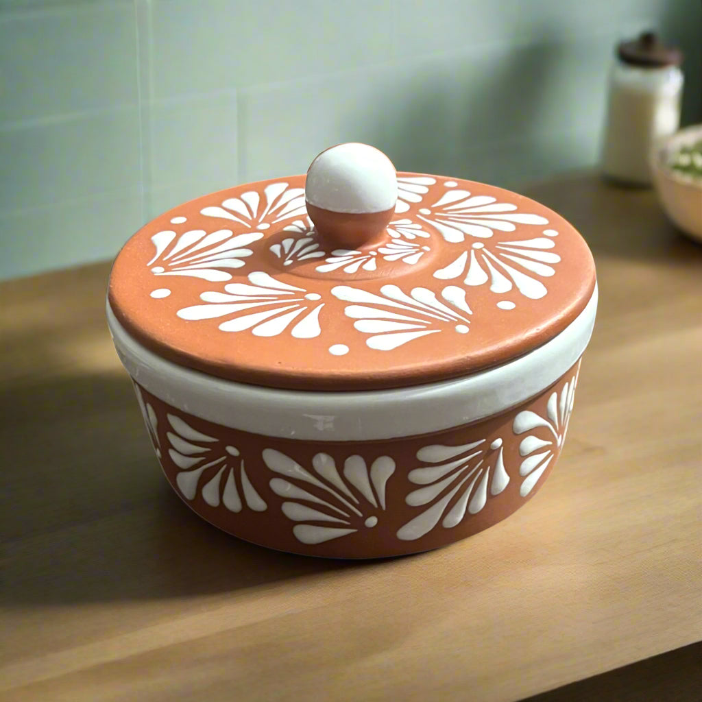 Talavera Tortilla Warmer Terracotta - Tortillero