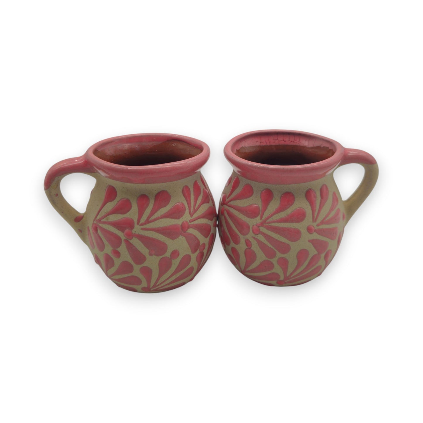 Wholesale Pink Talavera Mug | Authentic Handmade Mexican Clay Jarrito