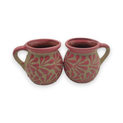 Wholesale Pink Talavera Mug | Authentic Handmade Mexican Clay Jarrito