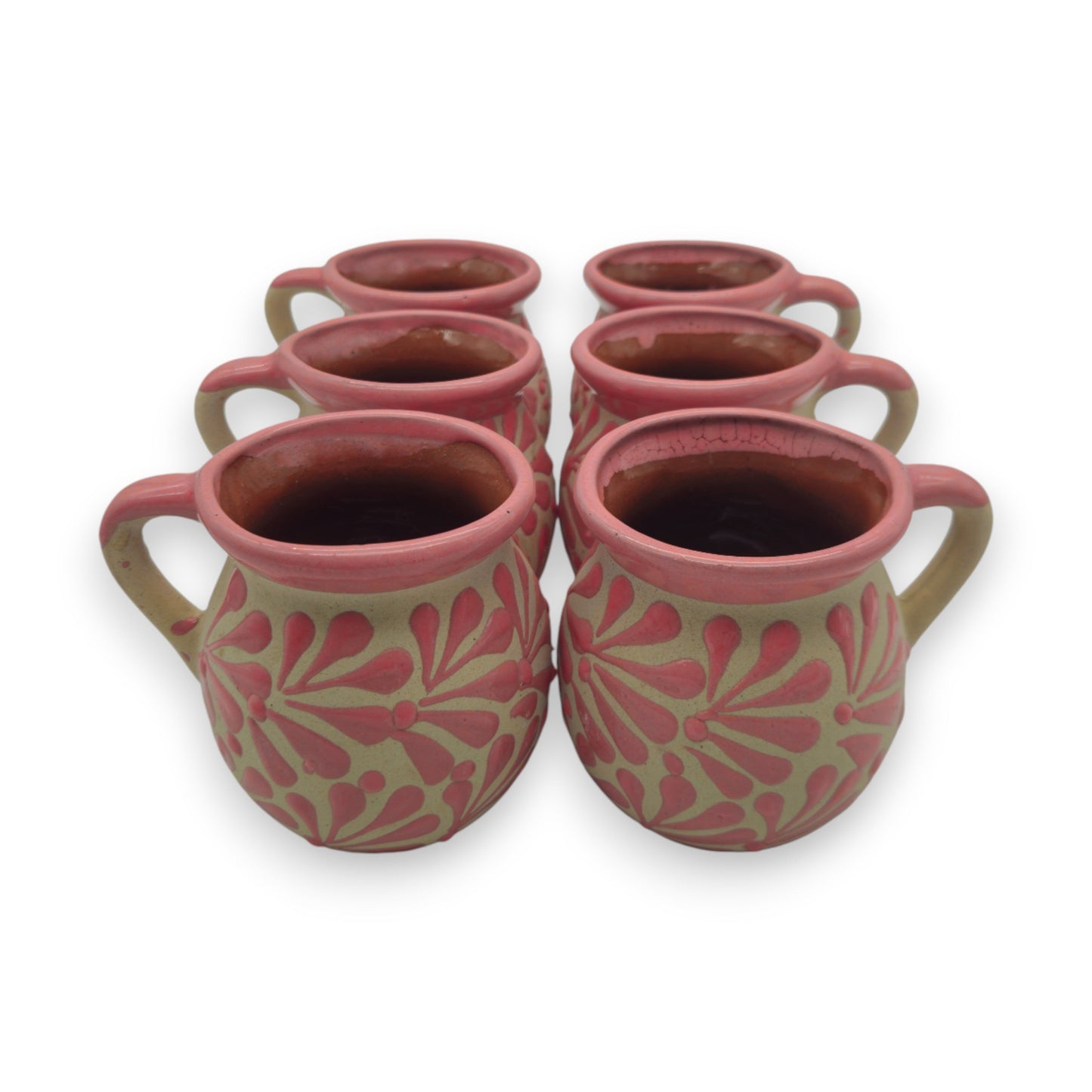 Wholesale Pink Talavera Mug | Authentic Handmade Mexican Clay Jarrito