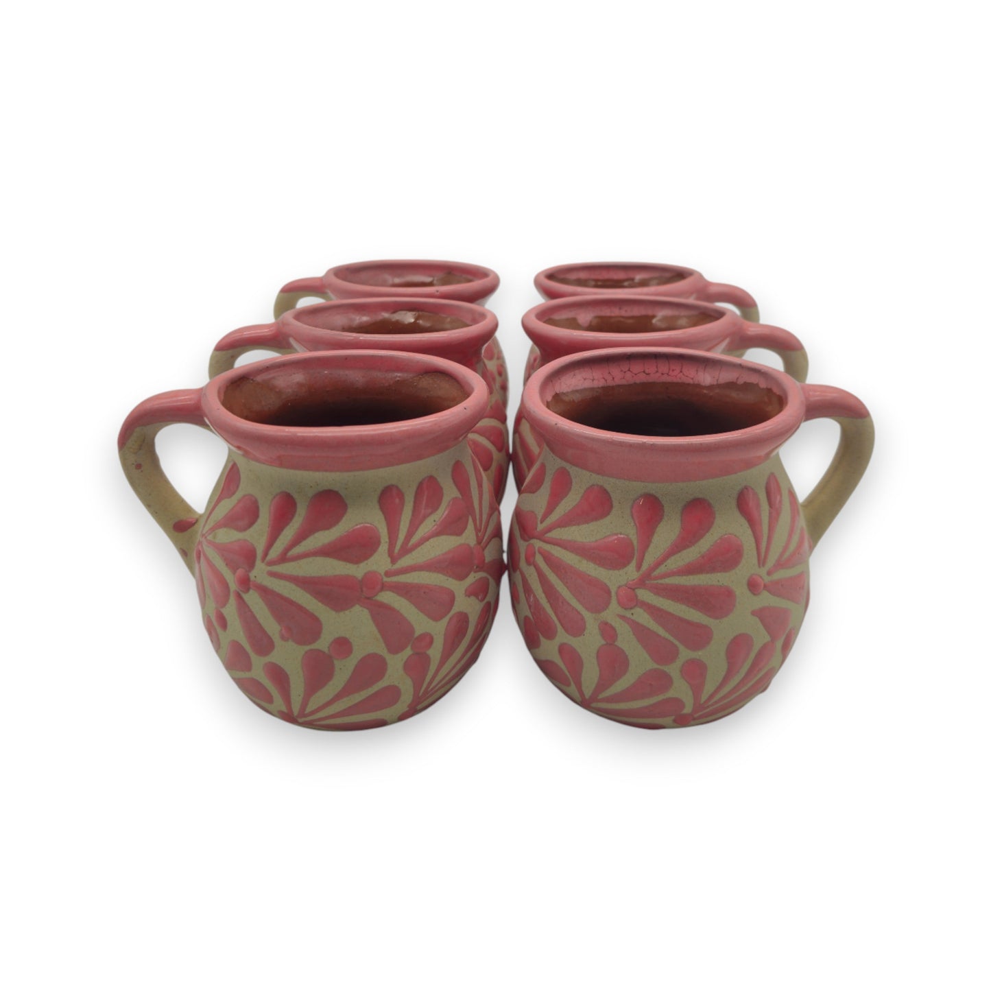 Wholesale Pink Talavera Mug | Authentic Handmade Mexican Clay Jarrito