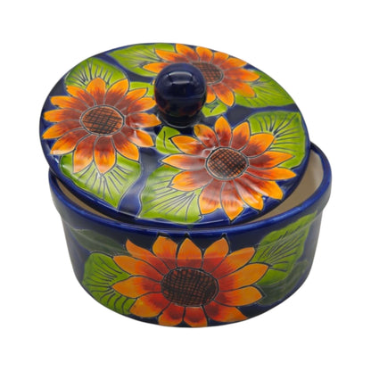 Talavera Tortilla Warmer Sunflower - Tortillero Girasol