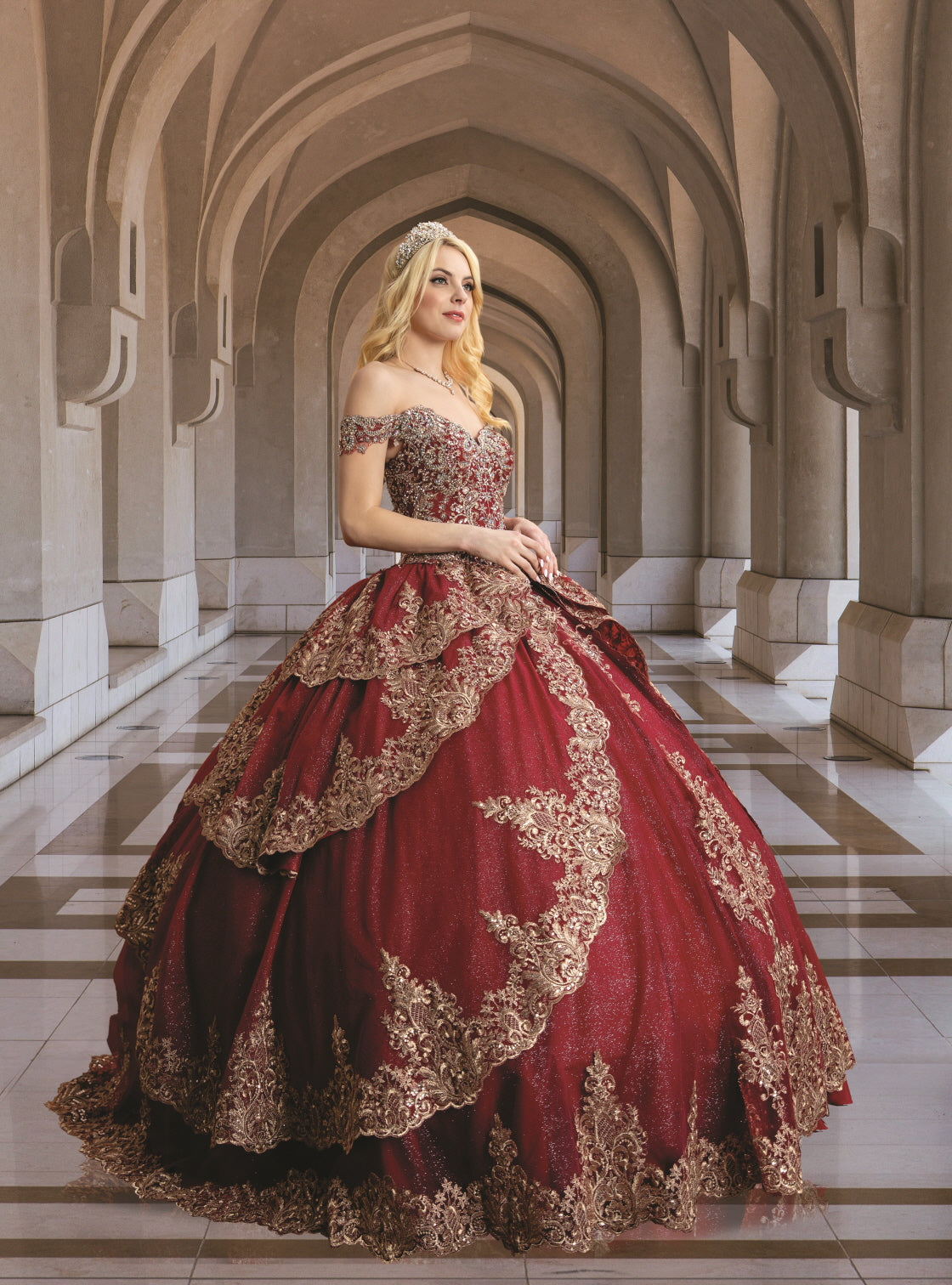 (LIVE 6) Beautiful Quinceanera Dress w/ Flower Design for Special Occasions