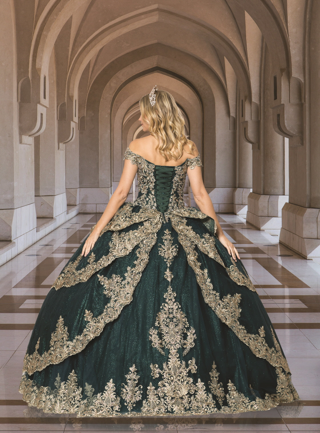 (LIVE 6) Beautiful Quinceanera Dress w/ Flower Design for Special Occasions