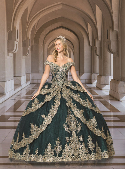 (LIVE 6) Beautiful Quinceanera Dress w/ Flower Design for Special Occasions