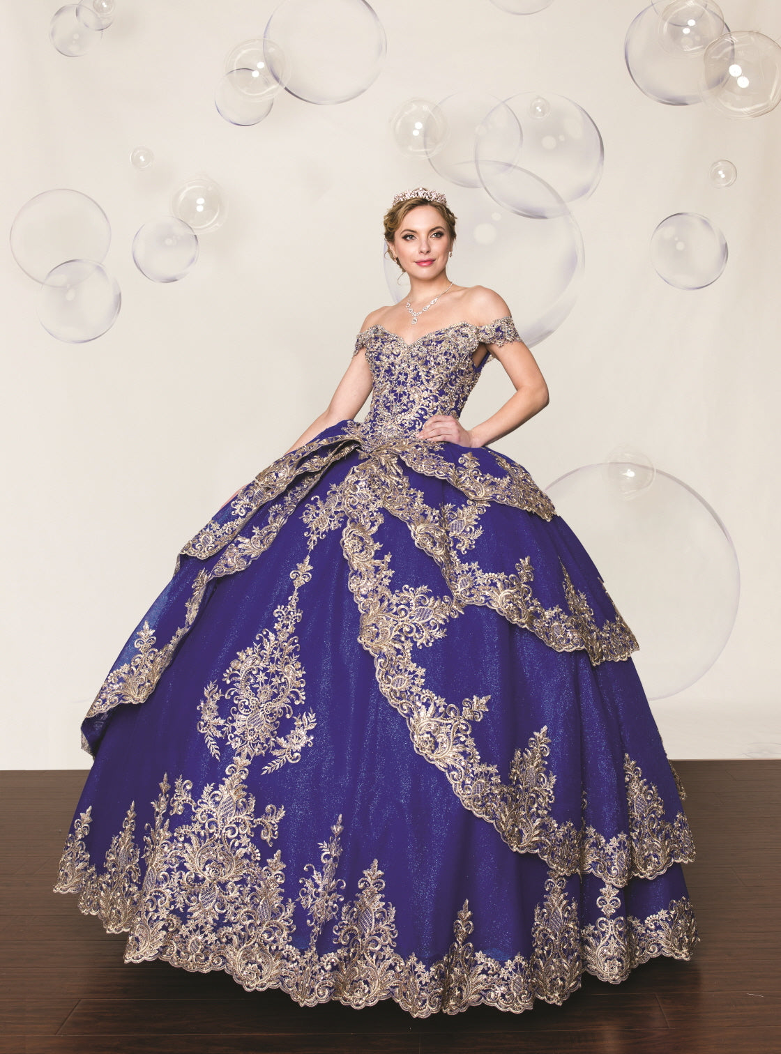 (LIVE 6) Beautiful Quinceanera Dress w/ Flower Design for Special Occasions