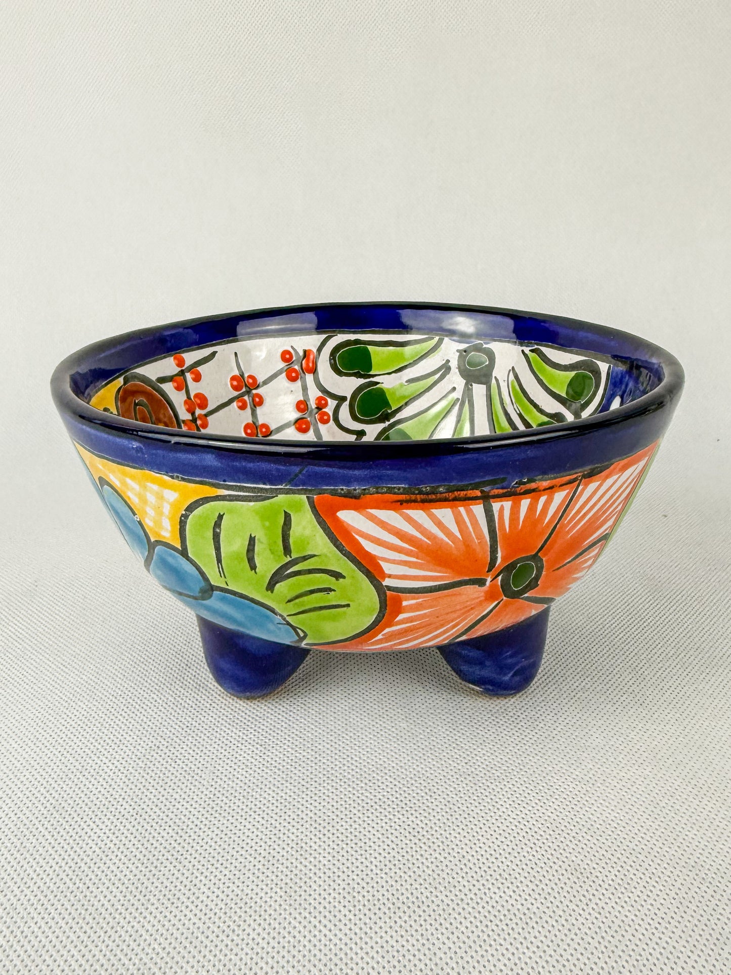 Mexican Talavera Molcajete Salsa Bowl