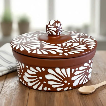Talavera Tortilla Warmer Terracotta - Tortillero