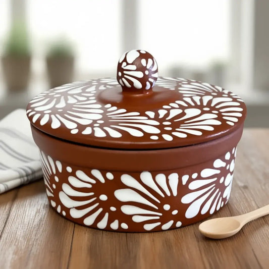 Talavera Tortilla Warmer Terracotta - Tortillero