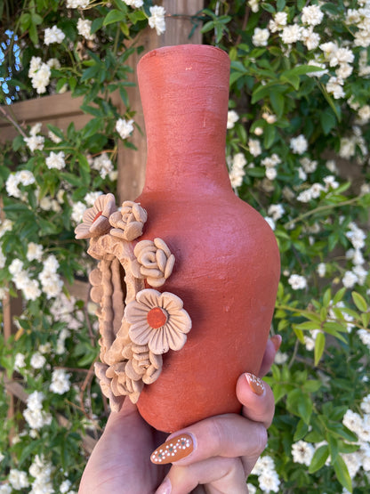 Colores Del Suelo Oaxaca Pottery Mini Chimenea Barro Bordado Mini Chimney