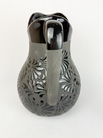 Black Talavera Pitcher Set Talavera Negra Jarra
