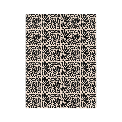 Black Talavera Soft Blanket - Covina Talavera Negra
