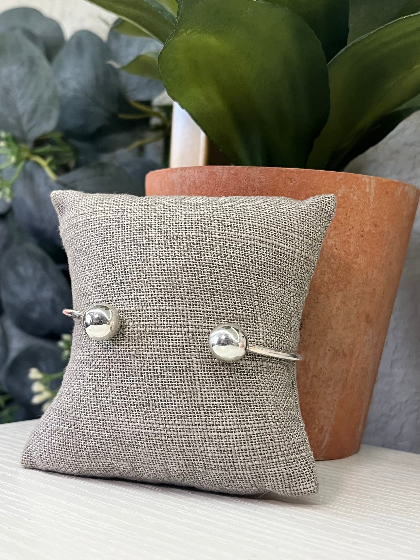 925 Sterling Silver Cuff Bracelet - Pulsera de plata Minimalista